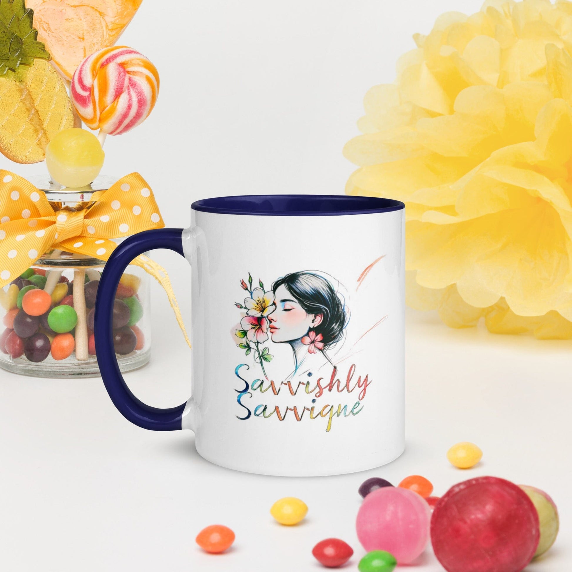 Color Inside Ceramic Mug - 10 Vibrant Interior Colors Available Drinkware Savvishly Savvique