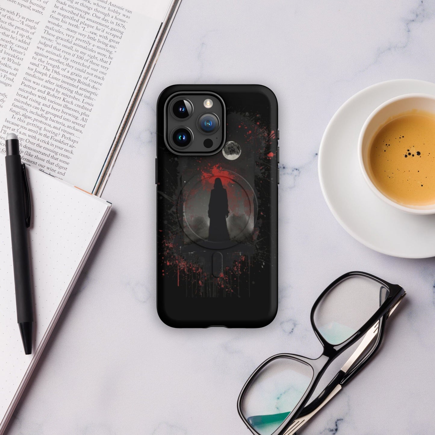 Dark figure in the night-MagSafe® tough case for iPhone® Phone Cases Savvishly Savvique Matte iPhone 15 Pro Max