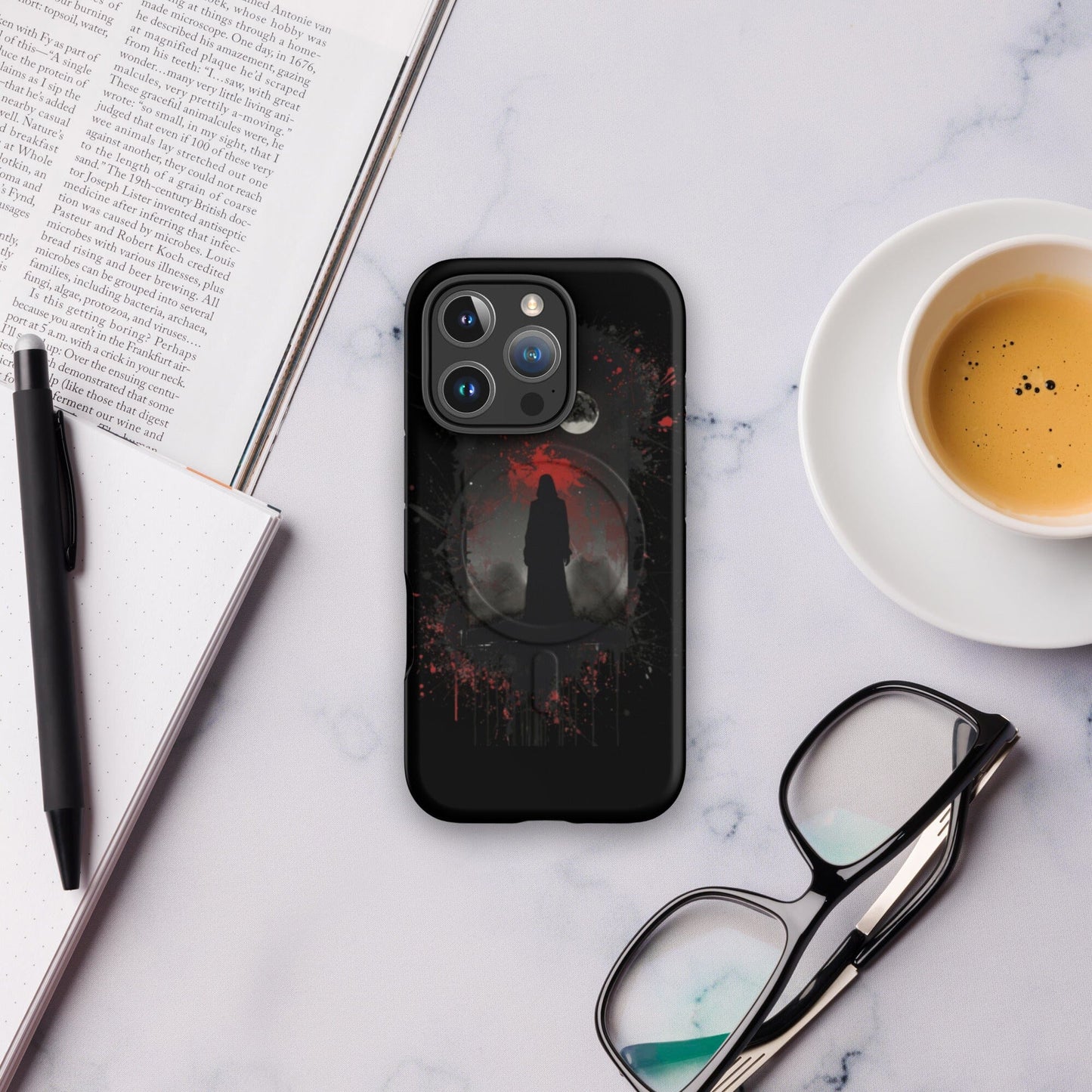 Dark figure in the night-MagSafe® tough case for iPhone® Phone Cases Savvishly Savvique Matte iPhone 16 Pro