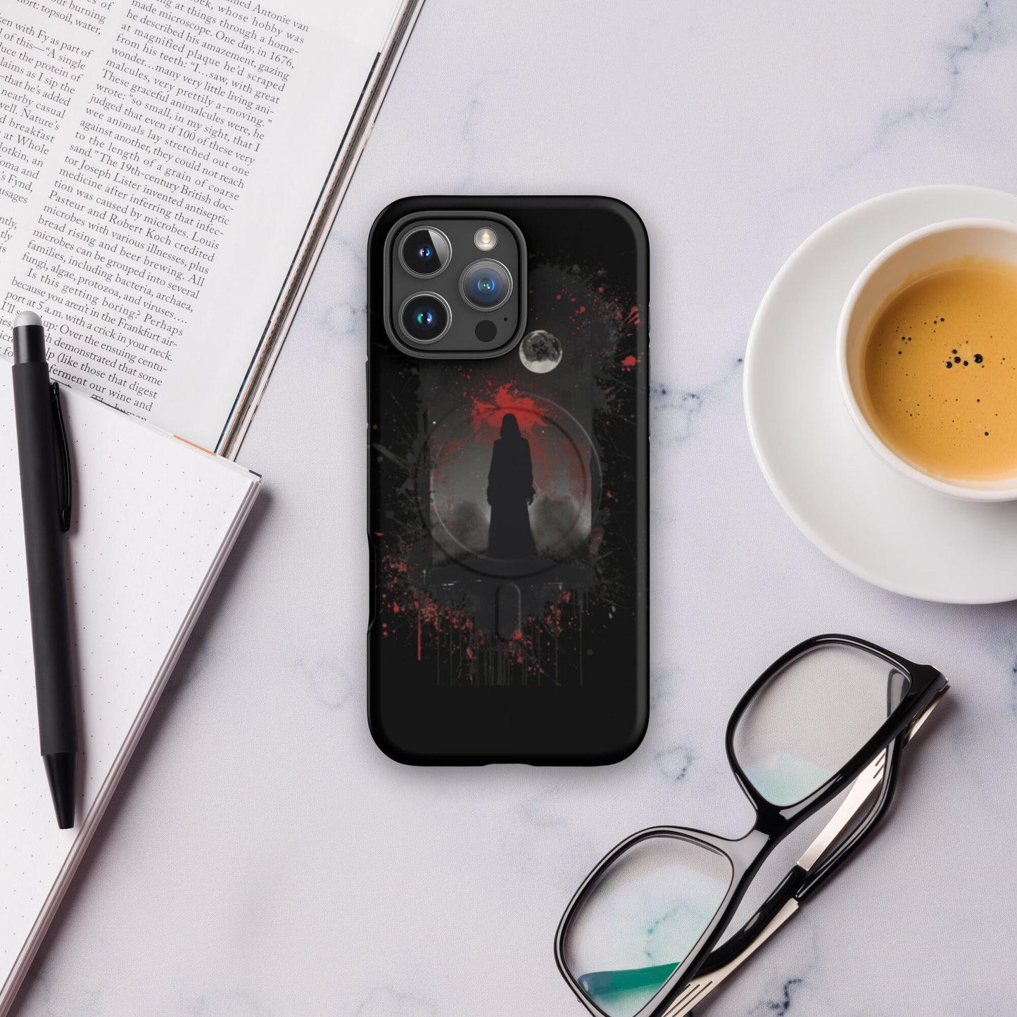 Dark figure in the night-MagSafe® tough case for iPhone® Phone Cases Savvishly Savvique Matte iPhone 16 Pro Max