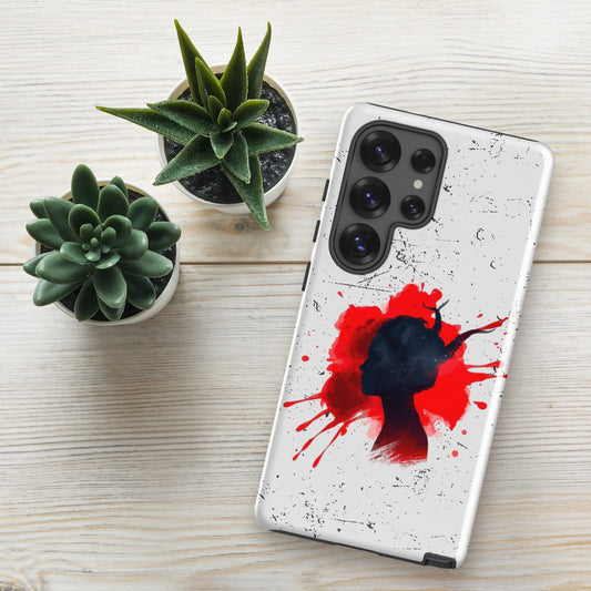 Demon Blood Splatter Samsung Case - Gothic Horror Phone Protection Phone Accessories Savvishly Savvique Glossy Samsung Galaxy S25 Ultra