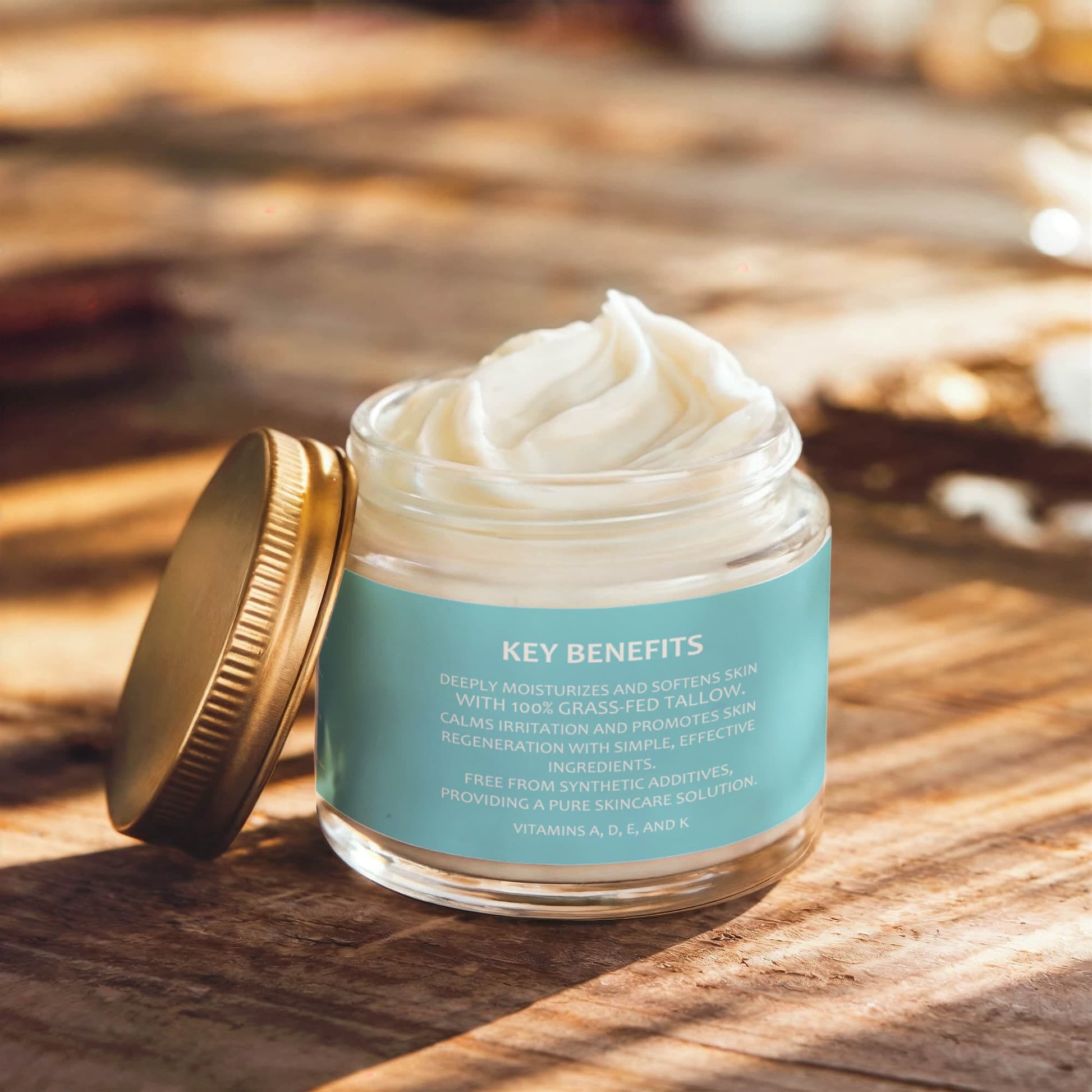 Face+ Moisturiser with Infused Vanilla Bean - Premium Hydration Tallow Savvishly Savvique