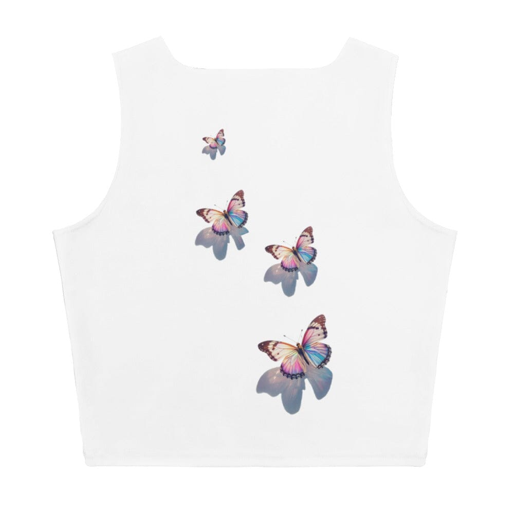 Follow Your Dreams Butterfly Crop Top - Inspirational Design Clothing Savvishly Savvique