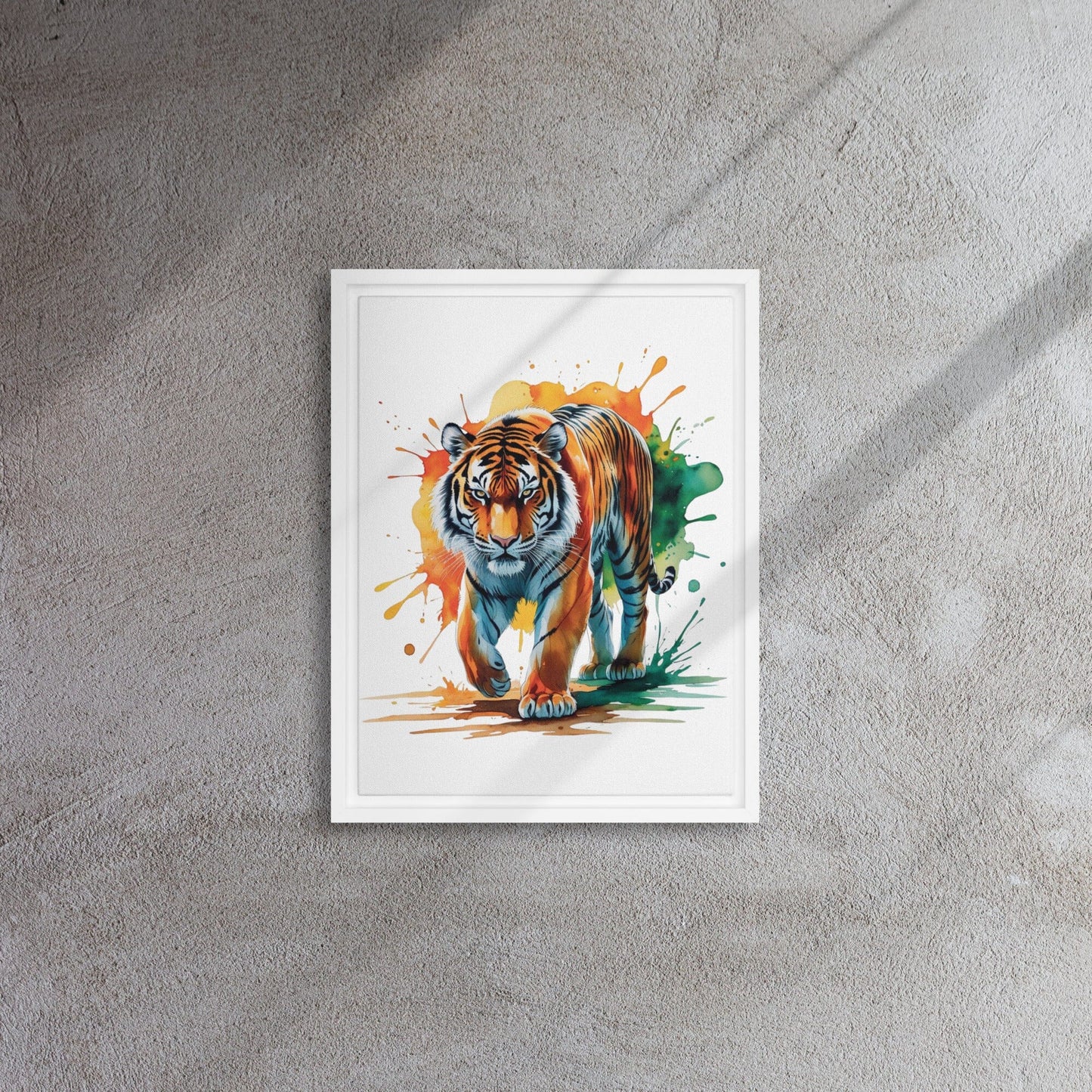 Framed Canvas Print - Elegant Custom Art Display Wall Art Savvishly Savvique White 12″×16″