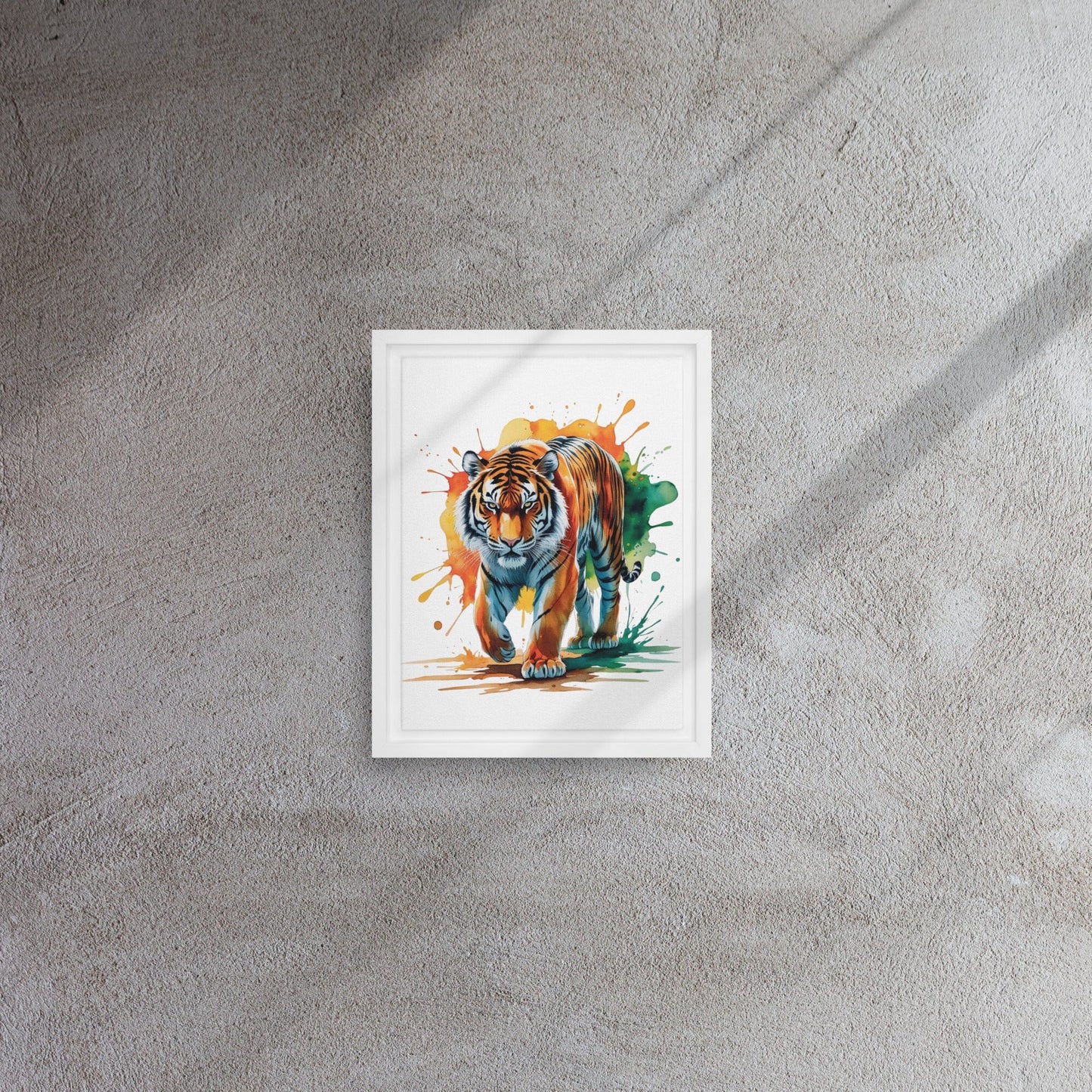 Framed Canvas Print - Elegant Custom Art Display Wall Art Savvishly Savvique White 9″×12″