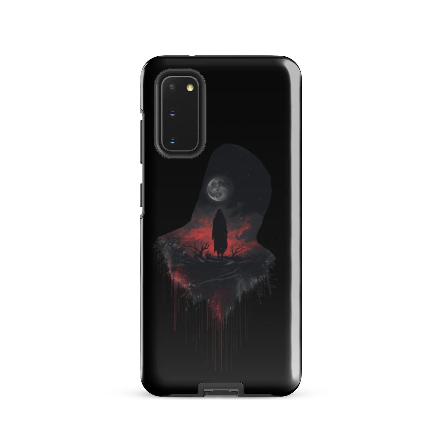 Full Moon & Dark Figure - Dripping Blood Style Tough Case for Samsung® Phone Accessories Savvishly Savvique Samsung Galaxy S20
