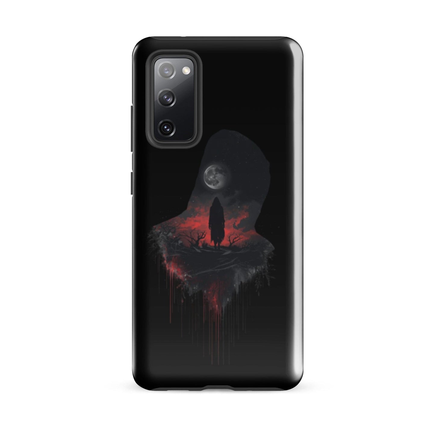 Full Moon & Dark Figure - Dripping Blood Style Tough Case for Samsung® Phone Accessories Savvishly Savvique Samsung Galaxy S20 FE