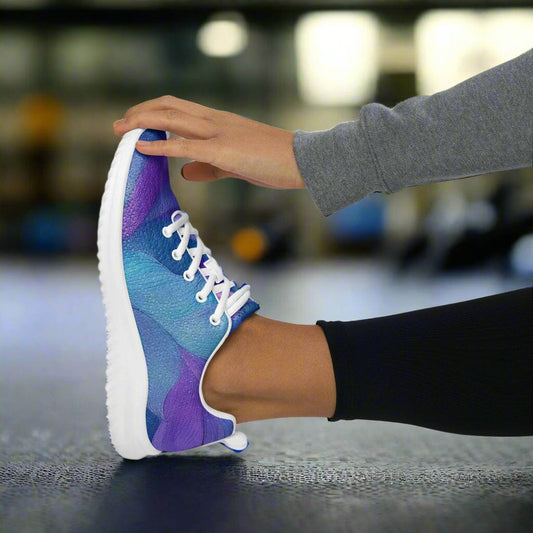 Gym Gal Women's Athletic Shoes - Botanical Geometric Performance Sneakers Women's Athletic Shoes Savvishly Savvique