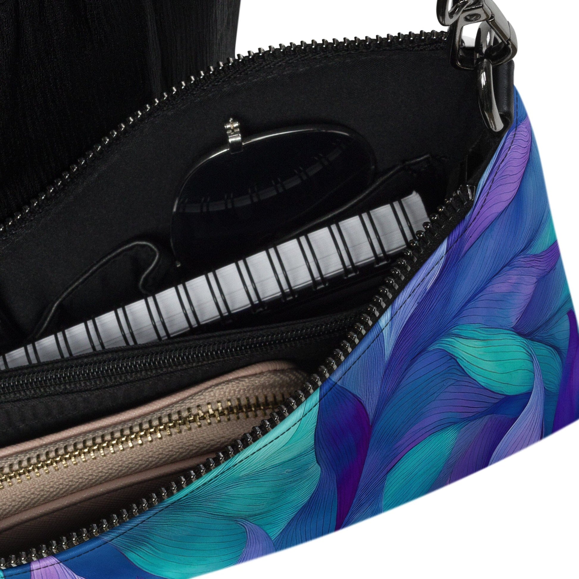 Gym Gal Women's Crossbody Bag - Botanical Geometric Faux Leather Women's Bags Savvishly Savvique