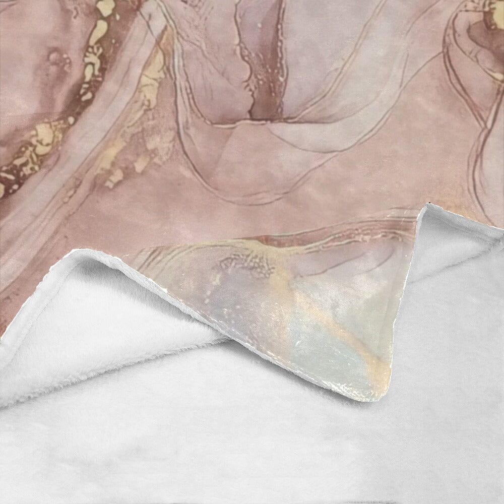 Lush Rosé Ultra-Soft Micro Fleece Throw Blanket - Premium Comfort Home & Living - Blankets Savvishly Savvique
