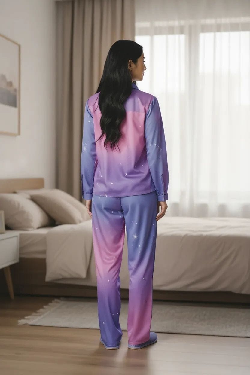 Luxurious Purple Pajama Set - Royal Comfort Collection Sleepwear Sets Savvishly Savvique