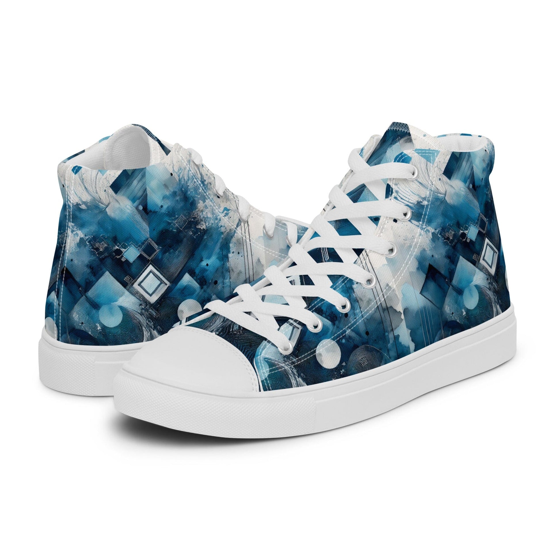 Men's High-Top Canvas Shoes - Custom Street Style Men's Footwear Savvishly Savvique