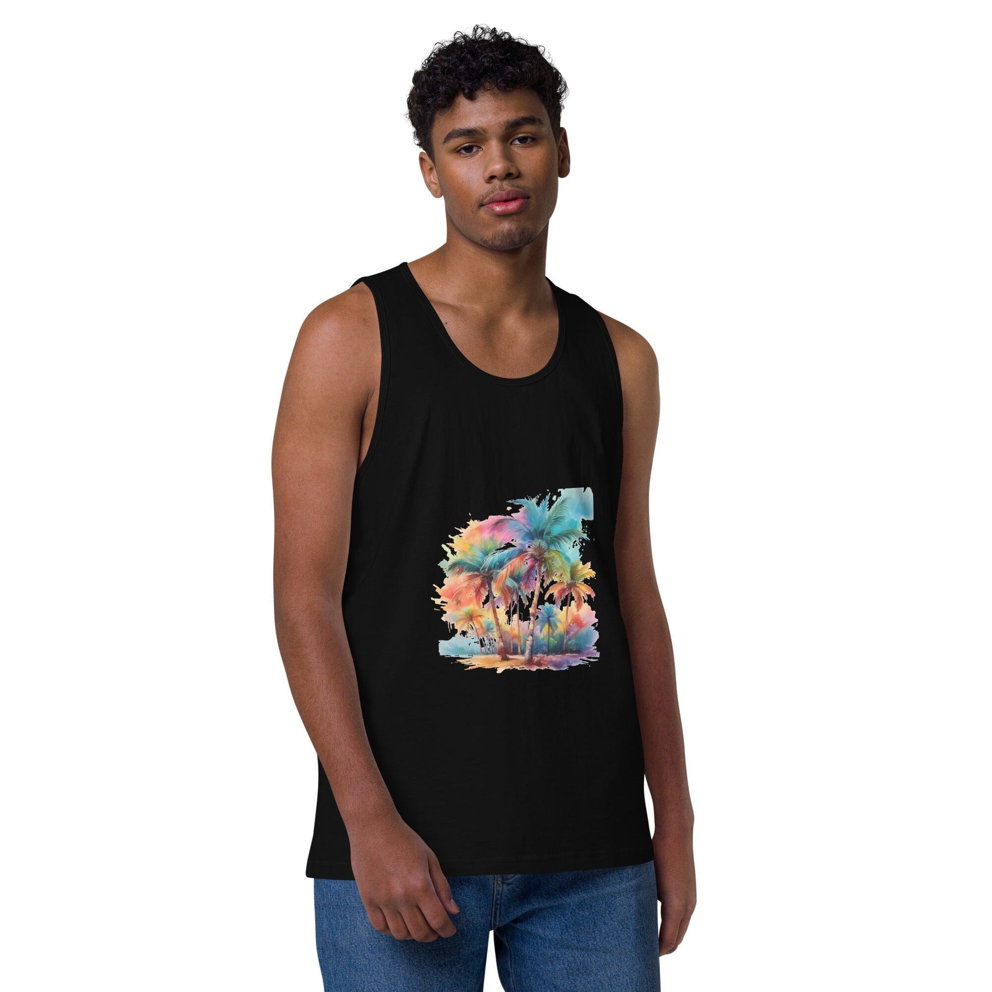 Men's Premium Tank Top - Soft-Washed Comfort & Custom Design Men's Clothing Savvishly Savvique Black S