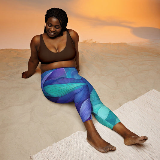 Mid-Calf Leggings - Part of The Gym Gal Set Women's Activewear Savvishly Savvique L