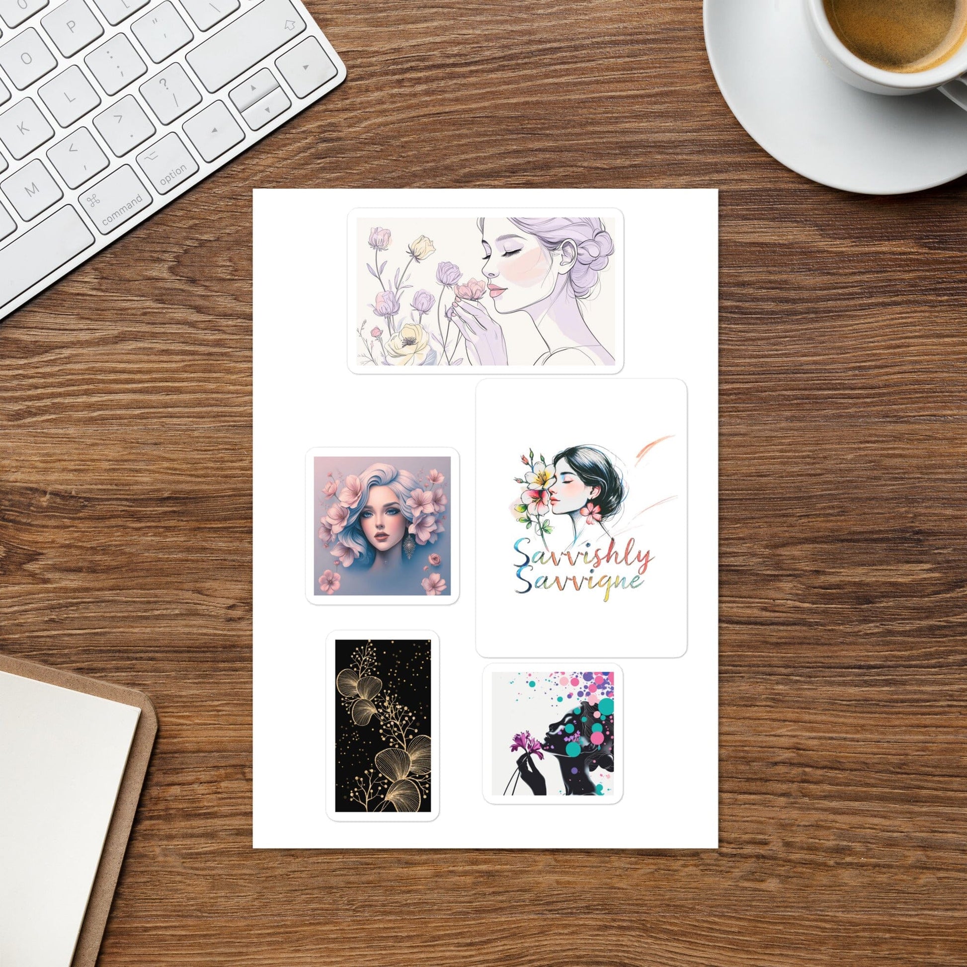 Premium Glossy Sticker Sheet - Personalize Everything You Love Stationery Savvishly Savvique