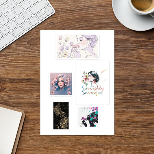 Premium Glossy Sticker Sheet - Personalize Everything You Love Stationery Savvishly Savvique