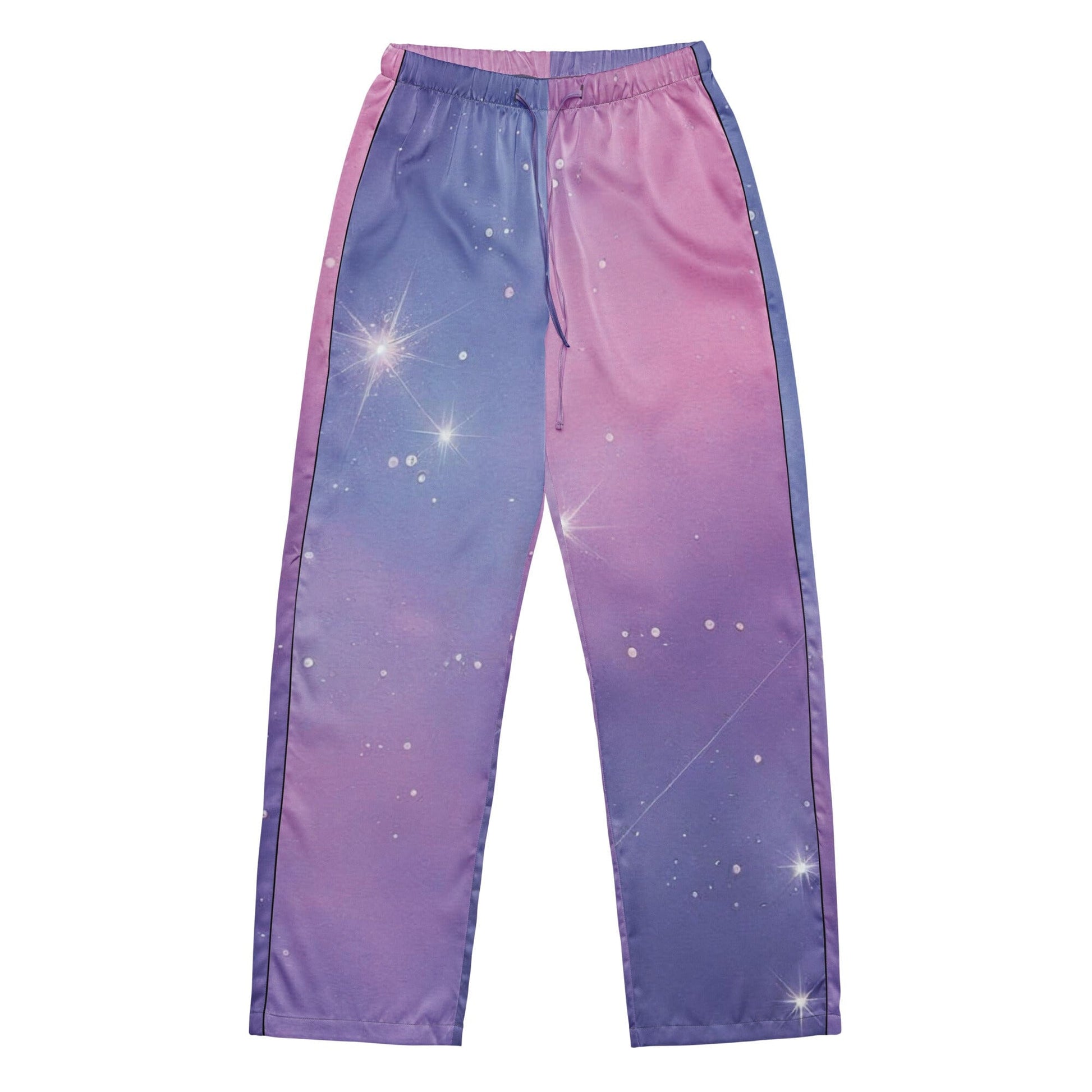 Purple Star Pajama Pants - Pink & Purple Hues with Star Details Sleepwear Savvishly Savvique
