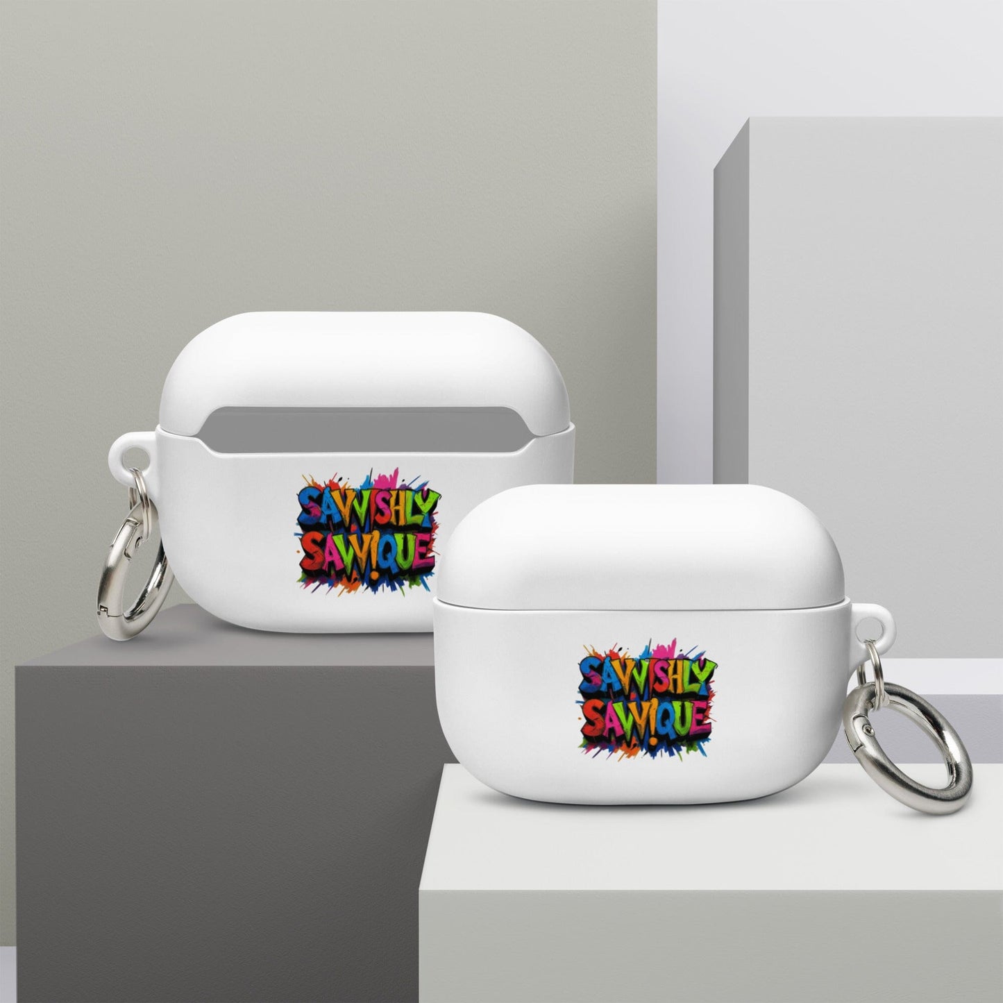 Rubber Case for AirPods® Savvishly Savvique White AirPods Pro