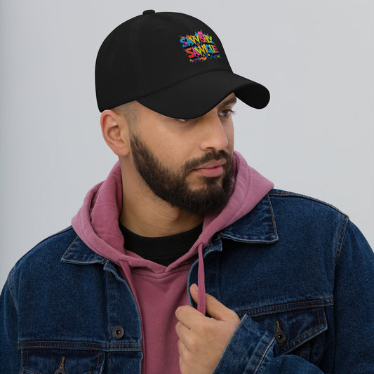 Savvishly Savvique Graffiti Cap - Colorful Street Art Design Accessories Savvishly Savvique Black