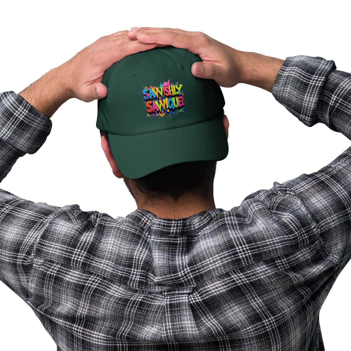Savvishly Savvique Graffiti Cap - Colorful Street Art Design Accessories Savvishly Savvique Spruce