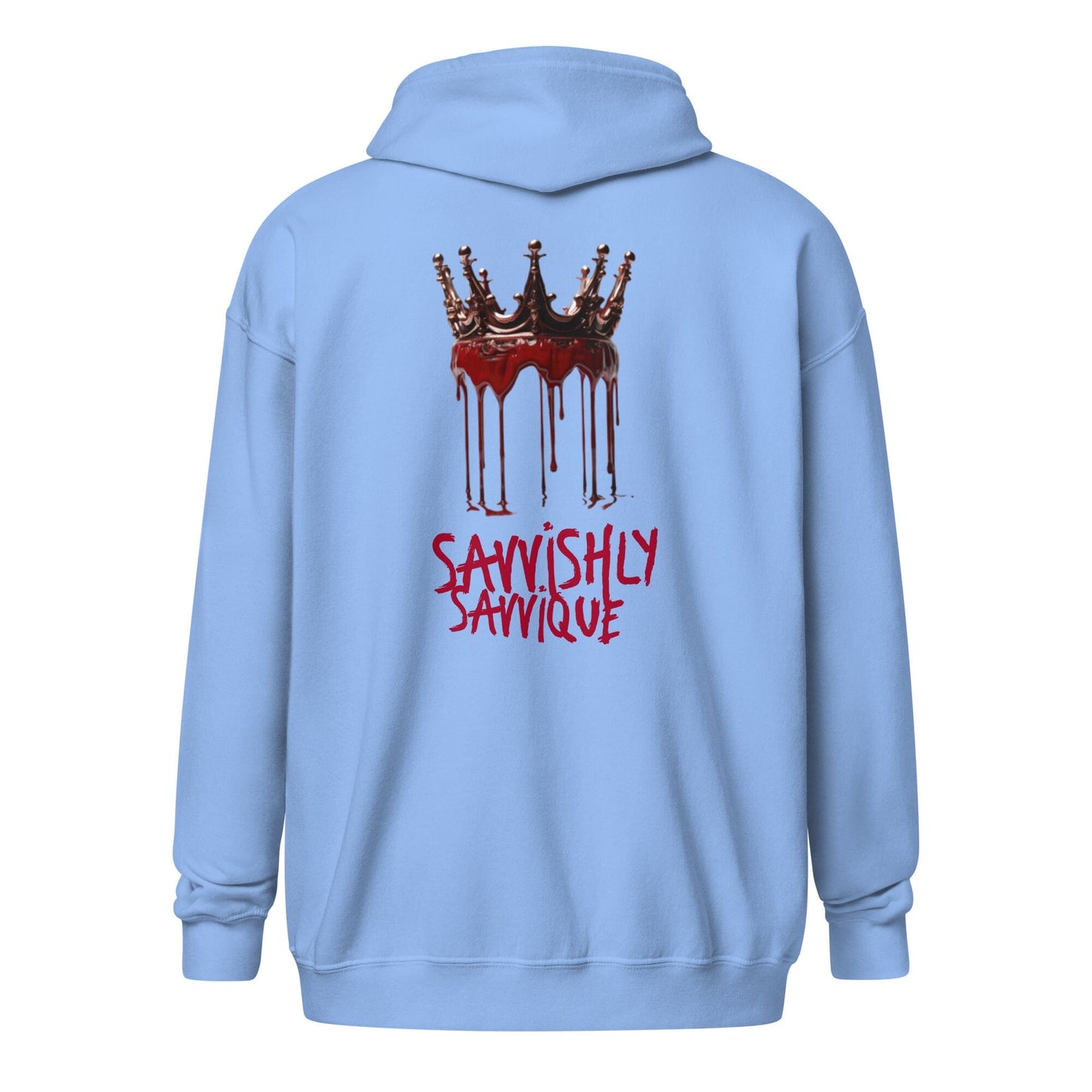 Sinful Hoodie (blood dripping) hoodie Savvishly Savvique Carolina Blue S