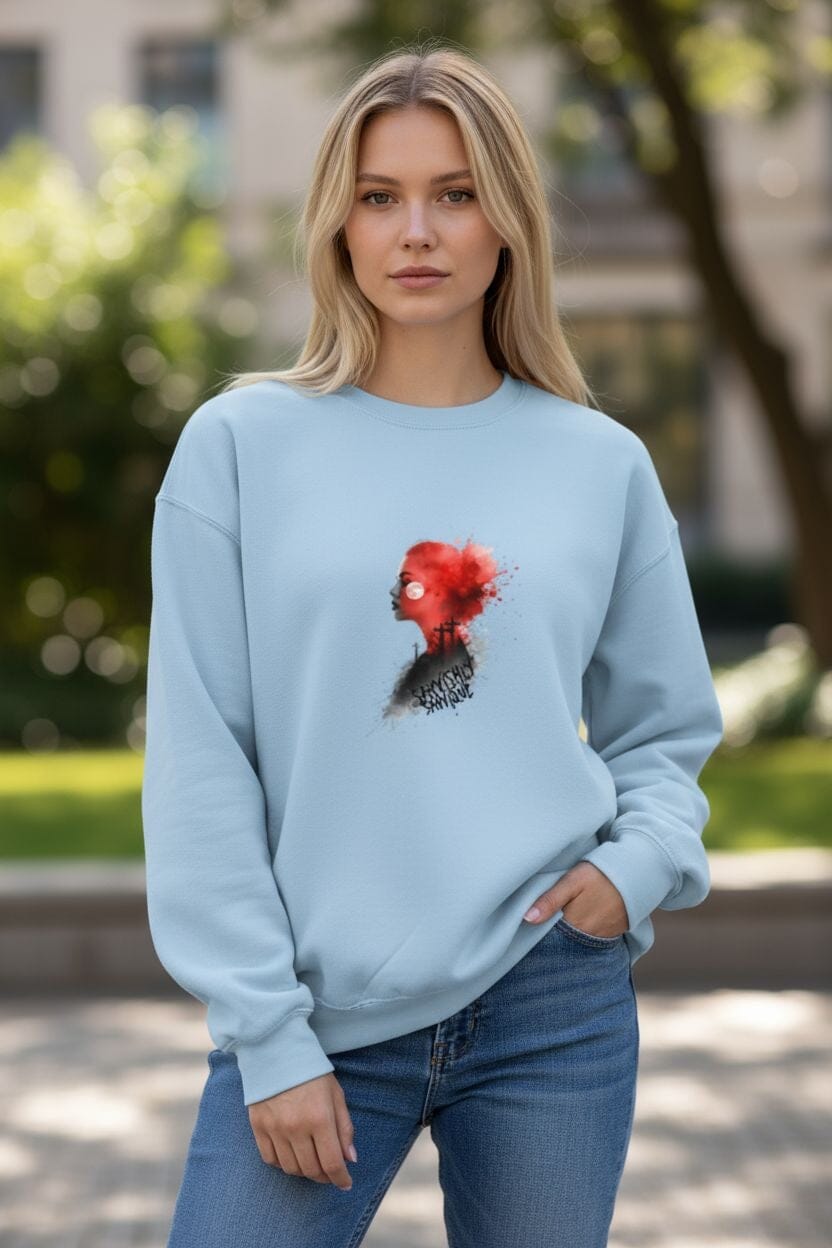 Spooky Halloween Unisex Sweatshirt - Gothic Style Long sleeve sweatshirt Savvishly Savvique