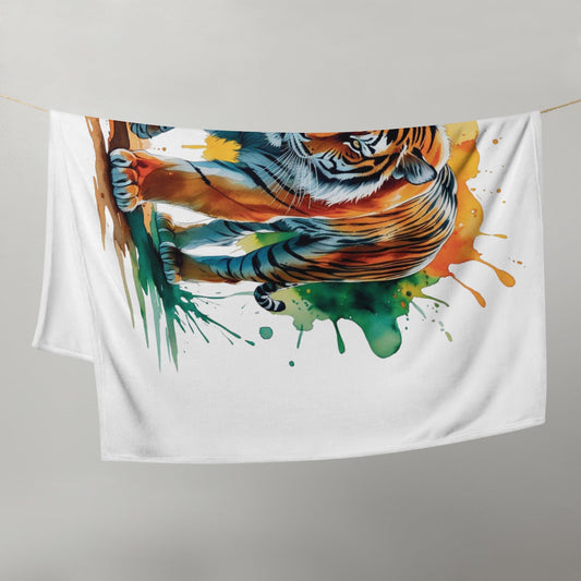 Tiger Design Throw Blanket - Wild Luxury & Safety Combined Home Textiles Savvishly Savvique