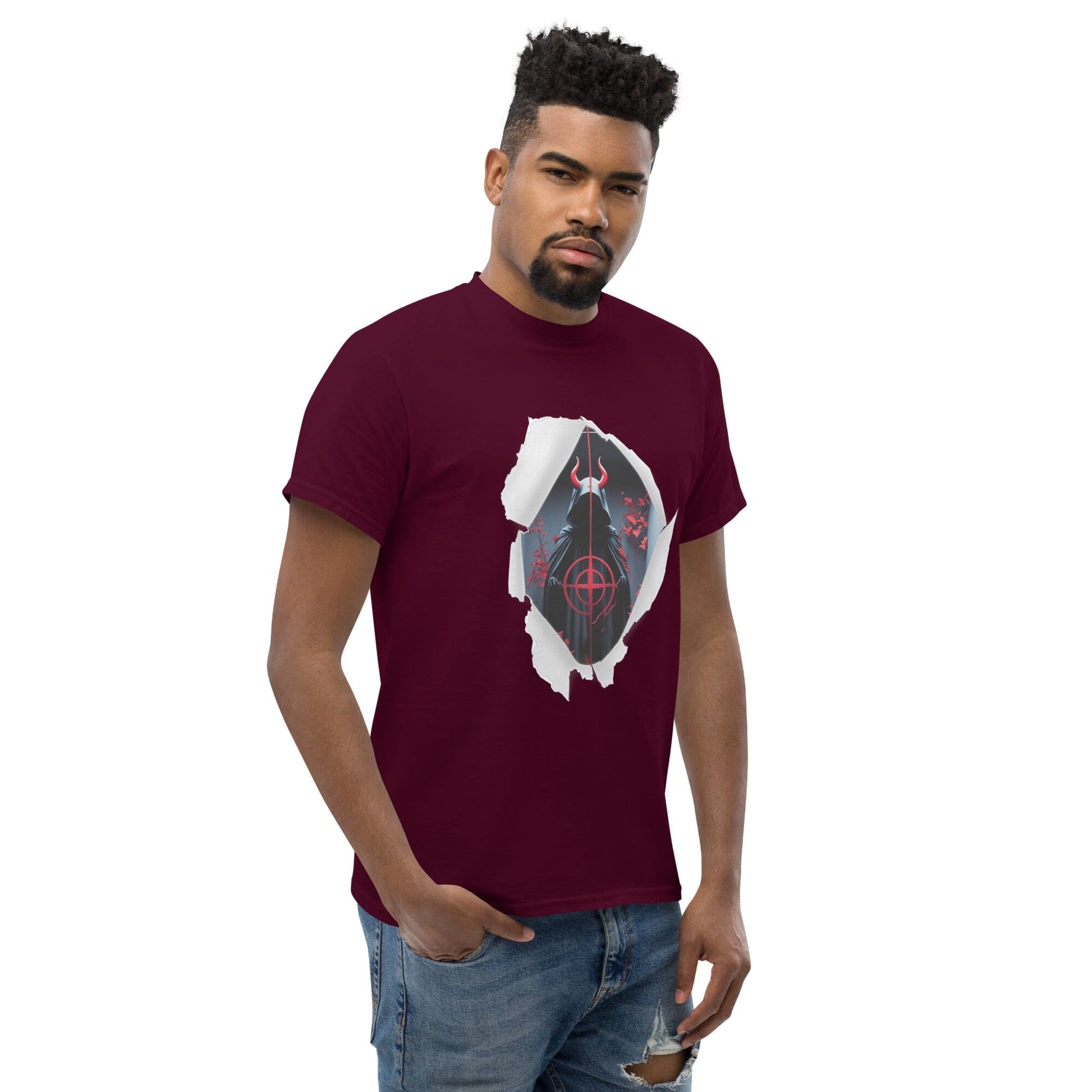 Unisex - Blast through Design - classic tee Savvishly Savvique Maroon S