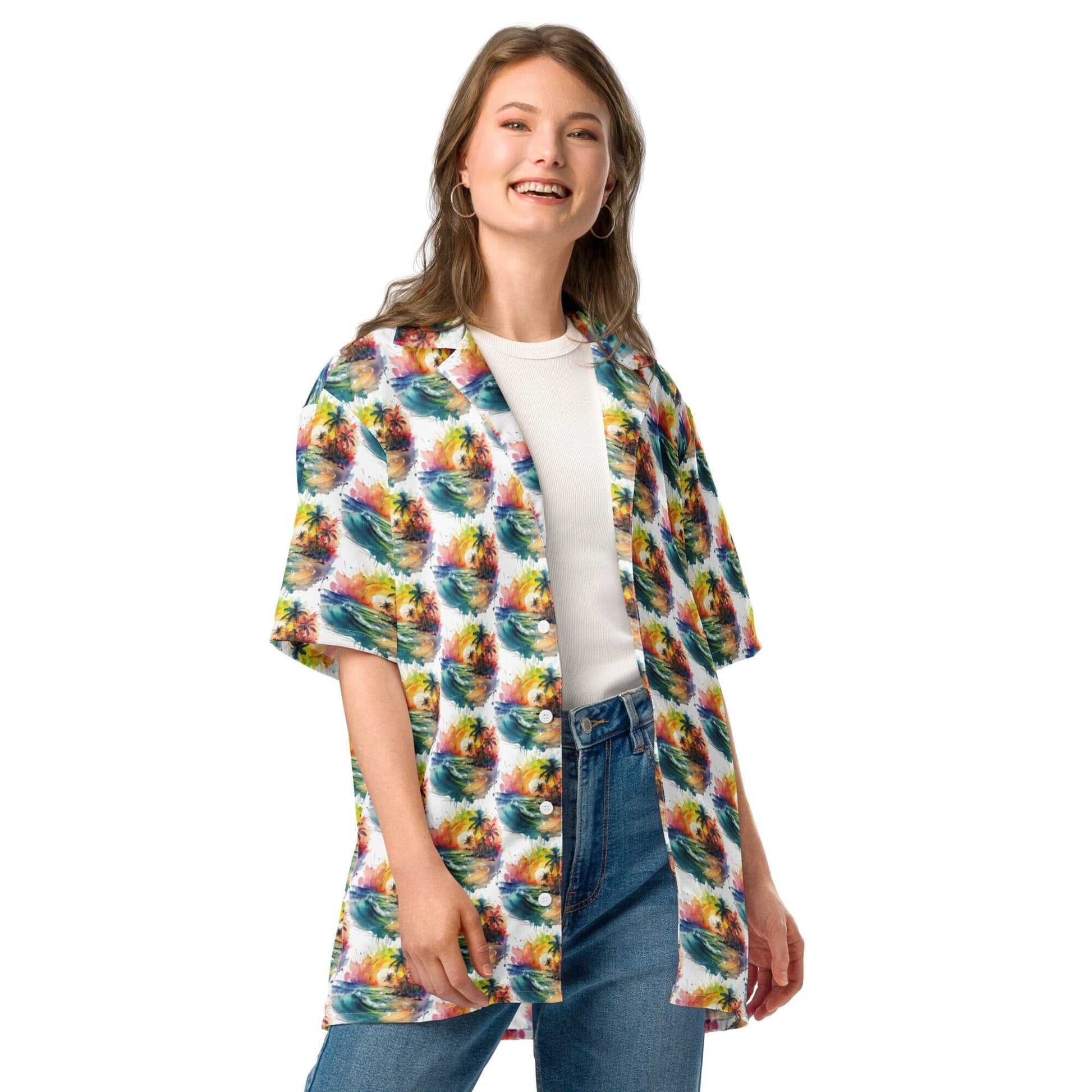 Unisex Custom Button-Up Shirt - Versatile Style for Everyone Unisex Clothing Savvishly Savvique