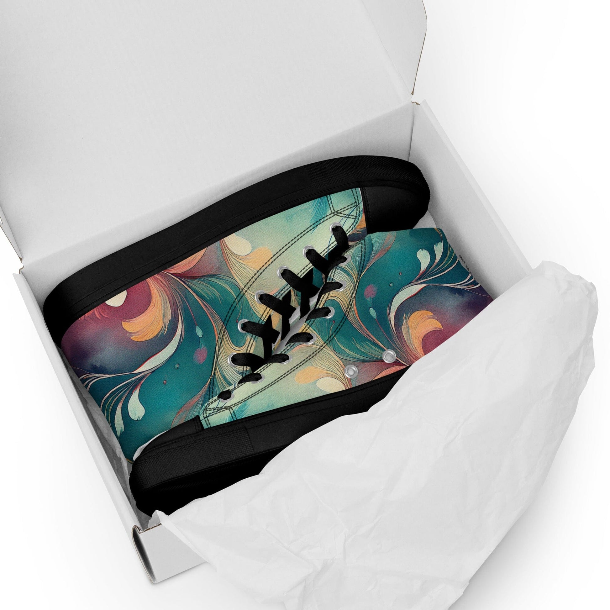 Vibrant Earthy Plant Women's High Top Shoes - Tropical Botanical Style Women's High Top Shoes Savvishly Savvique