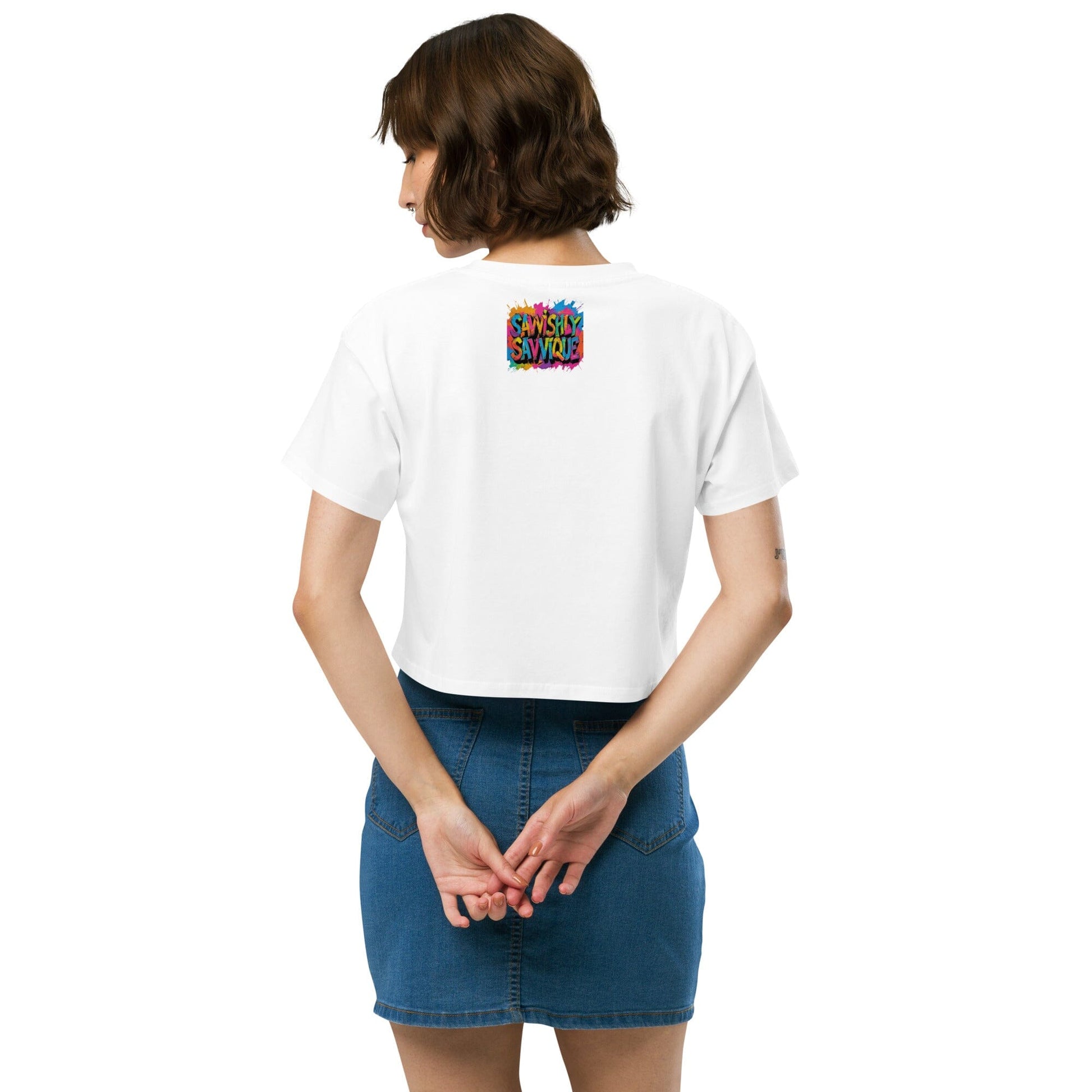 Women's Colorful Bird Crop Top - Vibrant Statement Piece Clothing Savvishly Savvique