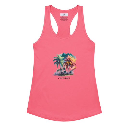 Women's Fitted Racerback Tank - Sleek Athletic Elegance Activewear Savvishly Savvique Hot Pink XS