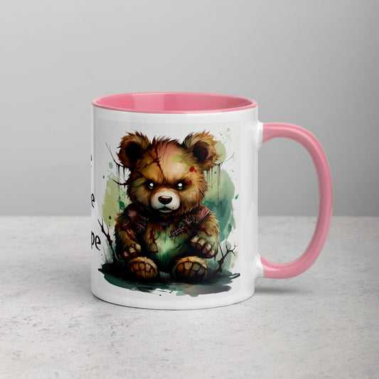 Bear Coffee Mug with Colored Interior - Ceramic Mug Drinkware Savvishly Savvique 