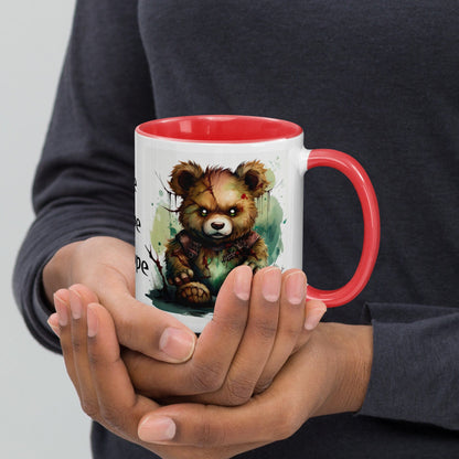 Bear Coffee Mug with Colored Interior - Ceramic Mug Drinkware Savvishly Savvique 
