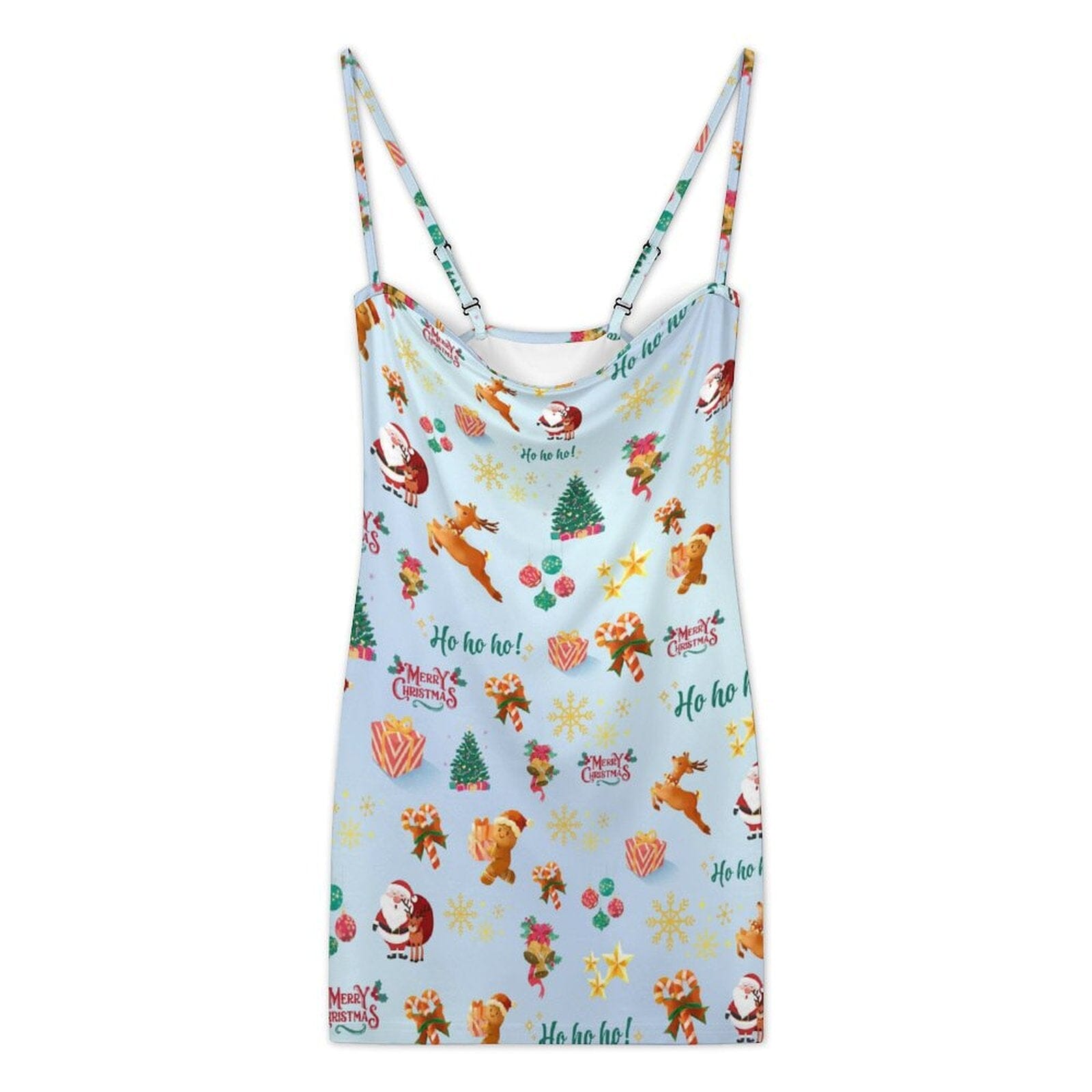 Christmas Bodycon Slip dress Women's Bodycon Cami Dress Artsadd 
