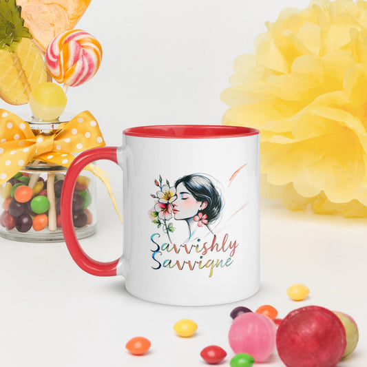 Color Inside Ceramic Mug - 10 Vibrant Interior Colors Available Drinkware Savvishly Savvique 