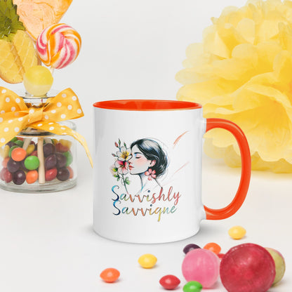 Color Inside Ceramic Mug - 10 Vibrant Interior Colors Available Drinkware Savvishly Savvique 