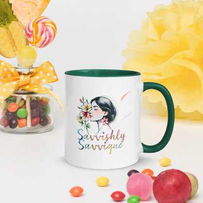 Color Inside Ceramic Mug - 10 Vibrant Interior Colors Available Drinkware Savvishly Savvique 
