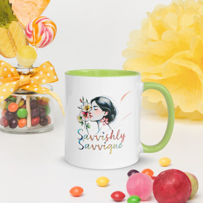 Color Inside Ceramic Mug - 10 Vibrant Interior Colors Available Drinkware Savvishly Savvique 