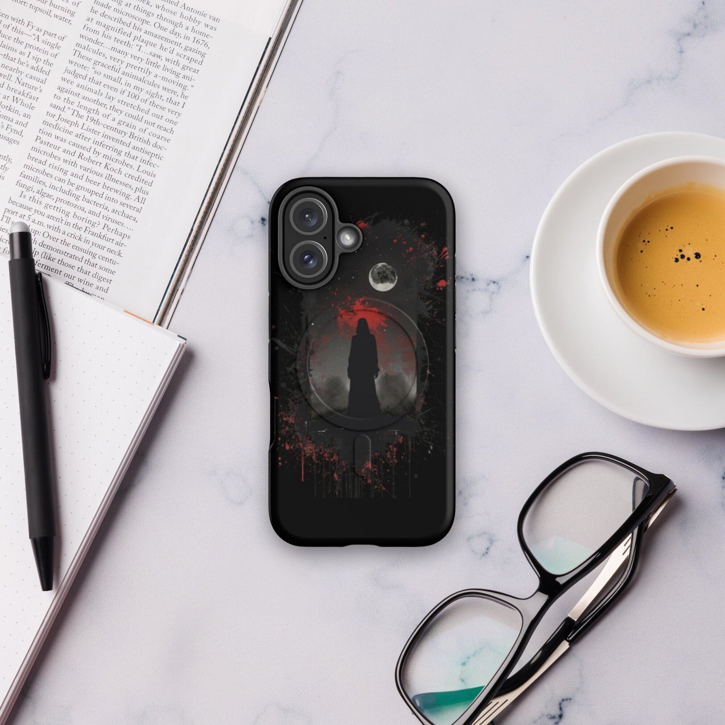 Dark figure in the night-MagSafe® tough case for iPhone® Phone Cases Savvishly Savvique Matte iPhone 16 