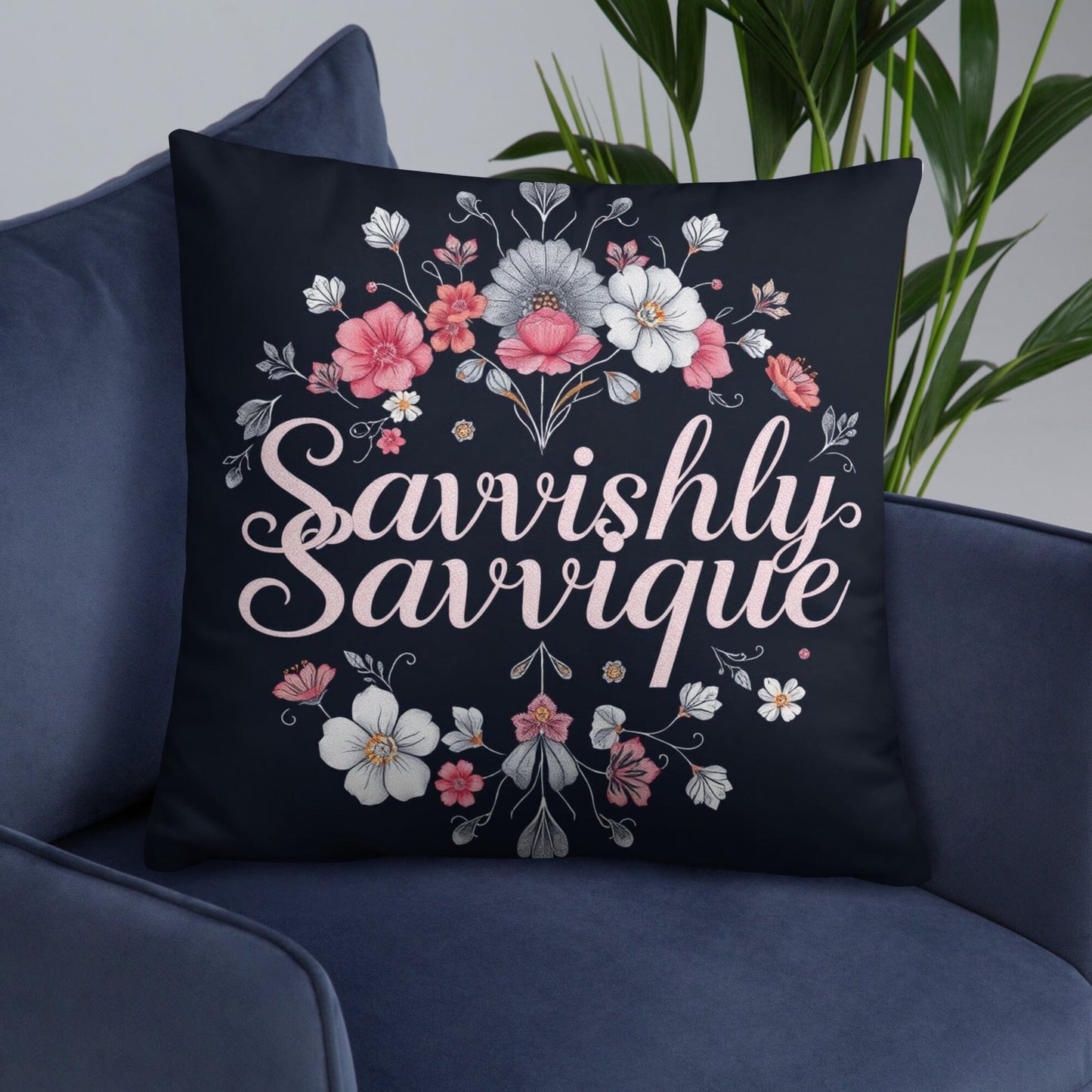 Designer Square Pillow - Complete Set with Insert Included Home Decor Savvishly Savvique 