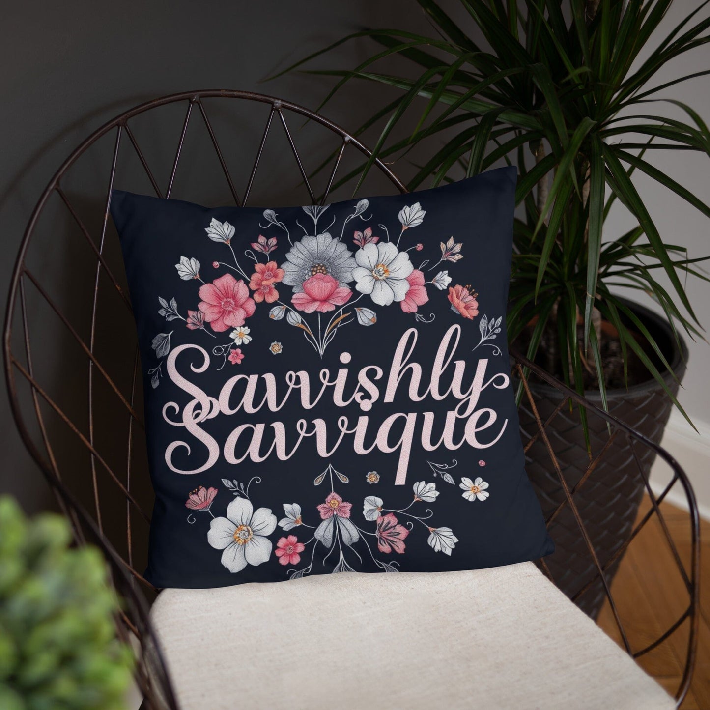 Designer Square Pillow - Complete Set with Insert Included Home Decor Savvishly Savvique 