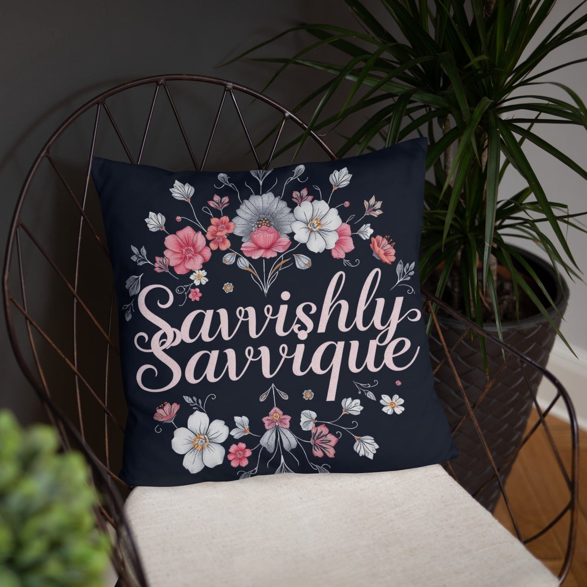 Designer Square Pillow - Complete Set with Insert Included Home Decor Savvishly Savvique 