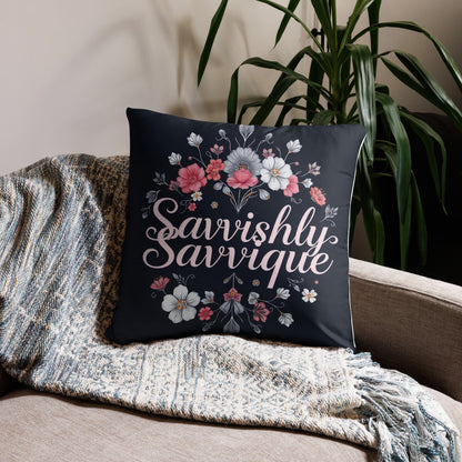 Designer Square Pillow - Complete Set with Insert Included Home Decor Savvishly Savvique 22″×22″ 