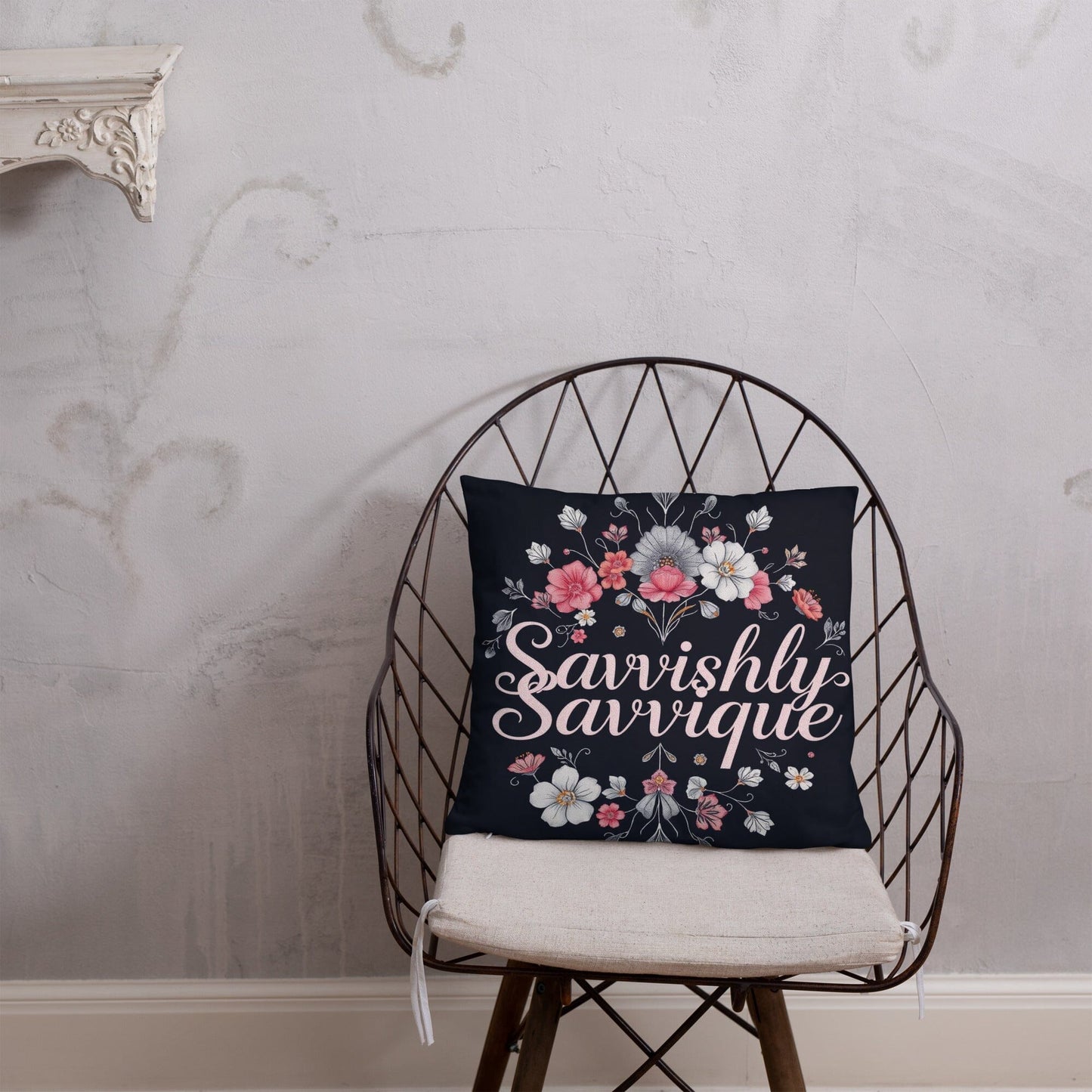Designer Square Pillow - Complete Set with Insert Included Home Decor Savvishly Savvique 