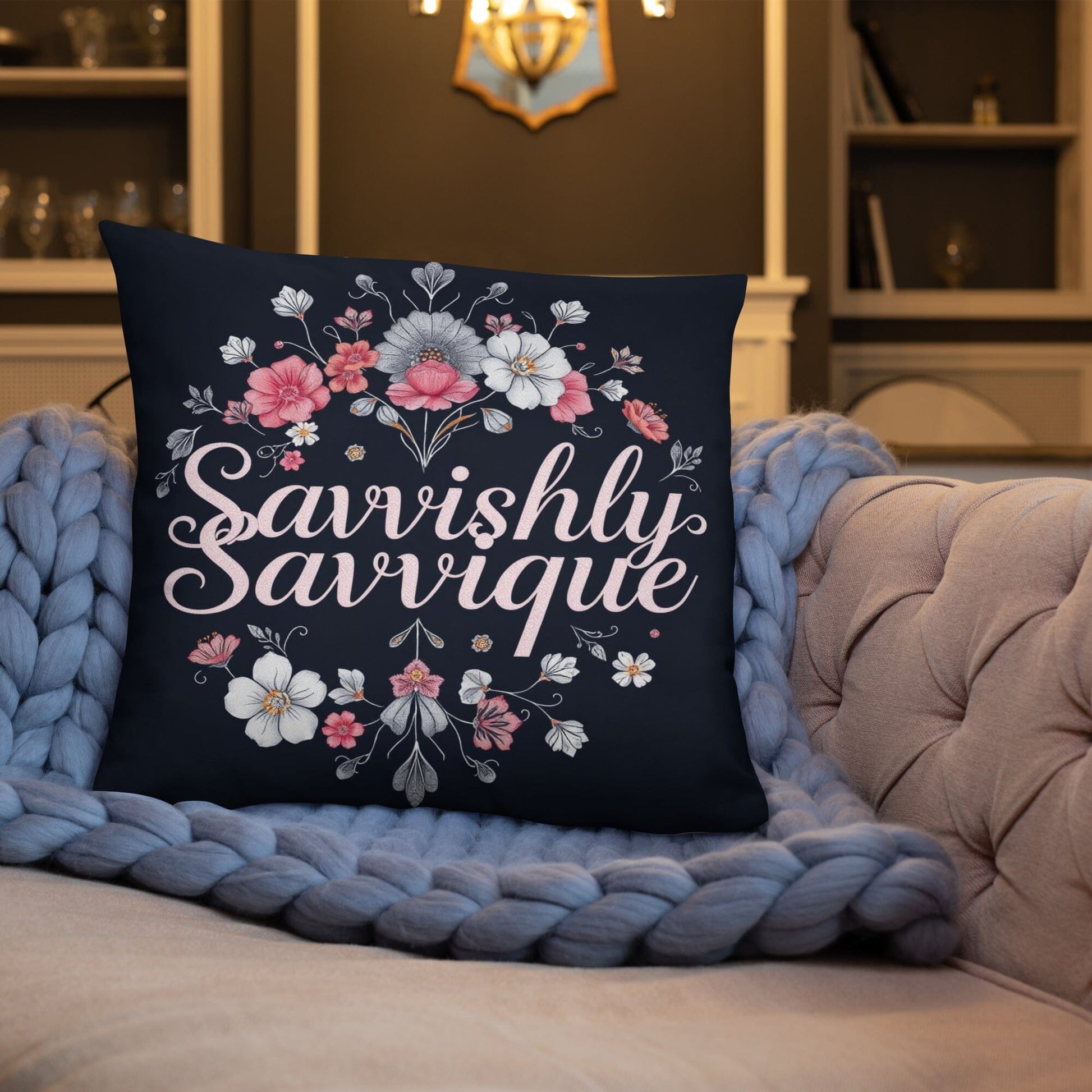 Designer Square Pillow - Complete Set with Insert Included Home Decor Savvishly Savvique 