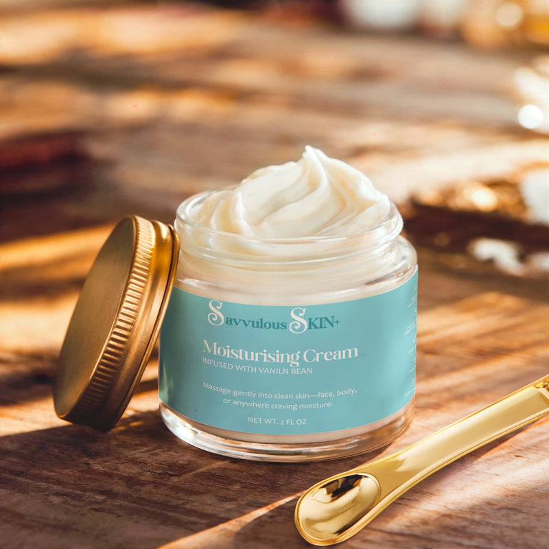Face+ Moisturiser with Infused Vanilla Bean - Premium Hydration Tallow Savvishly Savvique 