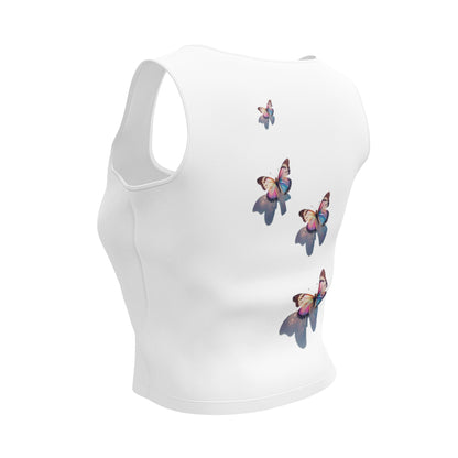 Follow Your Dreams Butterfly Crop Top - Inspirational Design Clothing Savvishly Savvique 