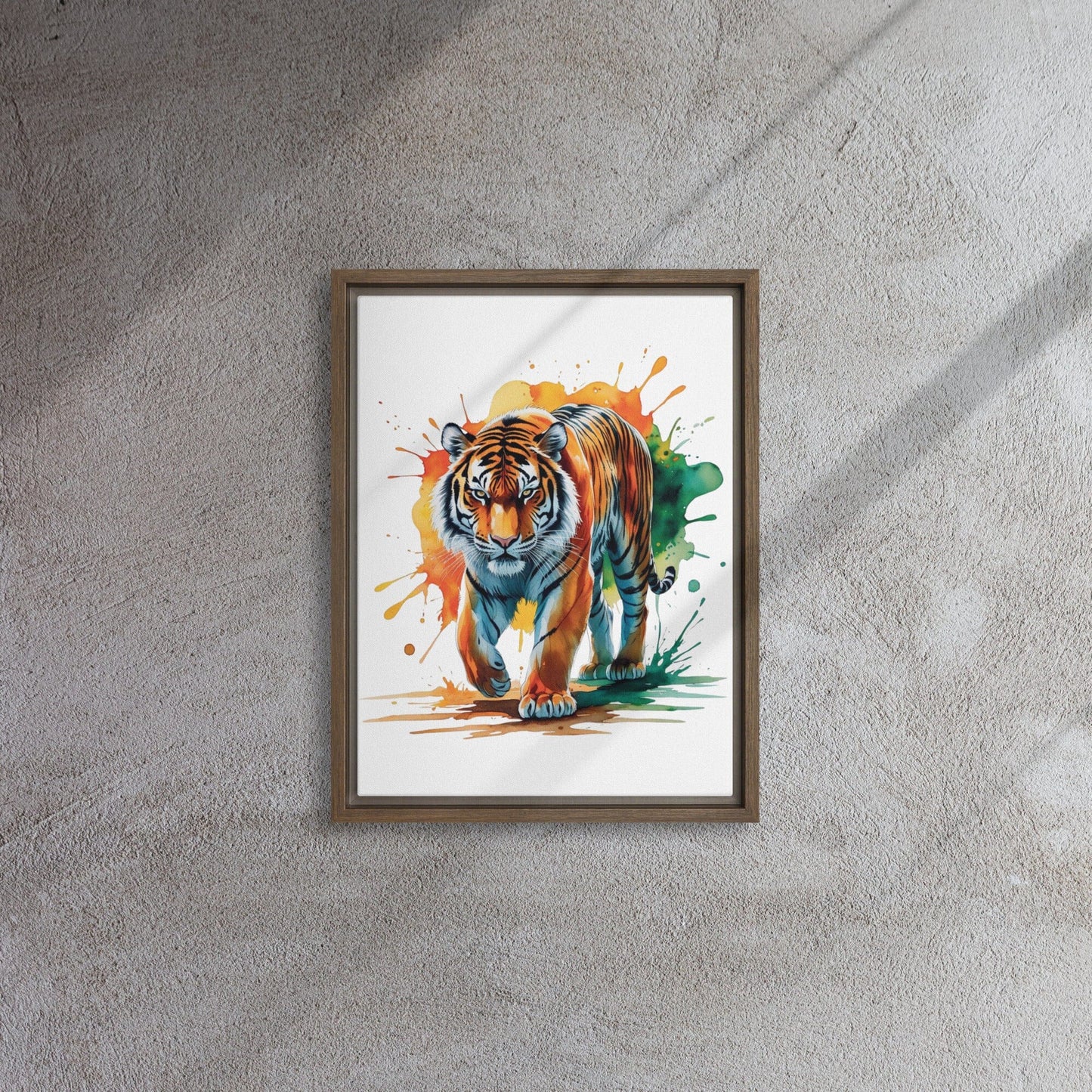 Framed Canvas Print - Elegant Custom Art Display Wall Art Savvishly Savvique Brown 12″×16″ 