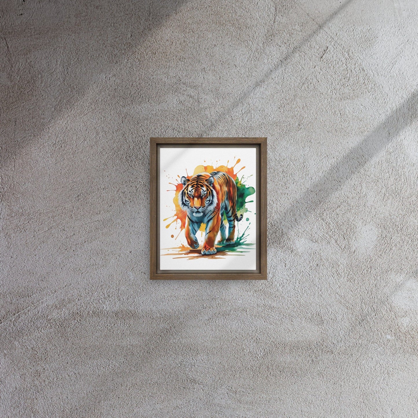 Framed Canvas Print - Elegant Custom Art Display Wall Art Savvishly Savvique Brown 8″×10″ 